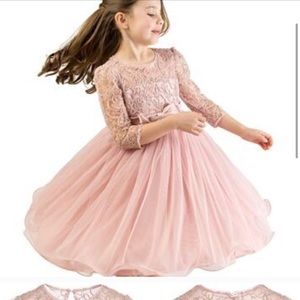 Bonnie Jean Big Girls Lace Bow Dress❤️